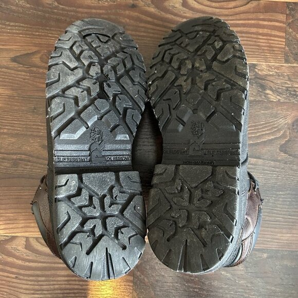 Timberland PRO Men's Steel Toe Work Boots Size 13 W Black Brown Waterproof GUC - Picture 8 of 16